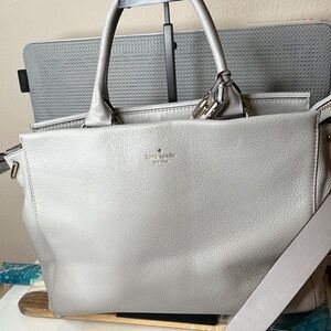 Kate Spade Silver Satchel Bag